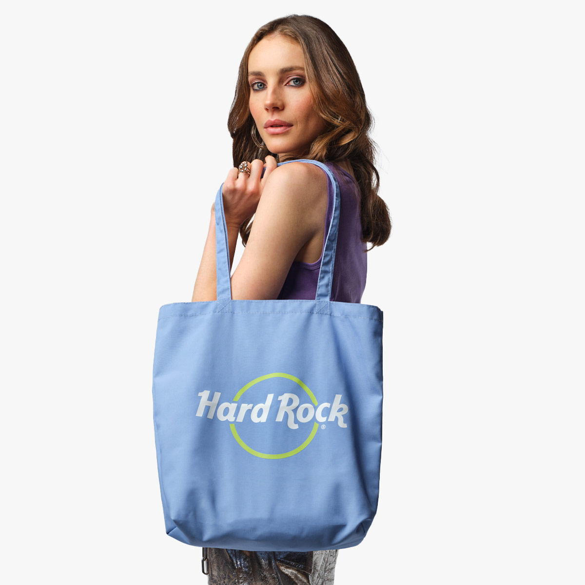 Pop Of Color Soft Canvas Tote Bag in Clear Blue Skies image number 1