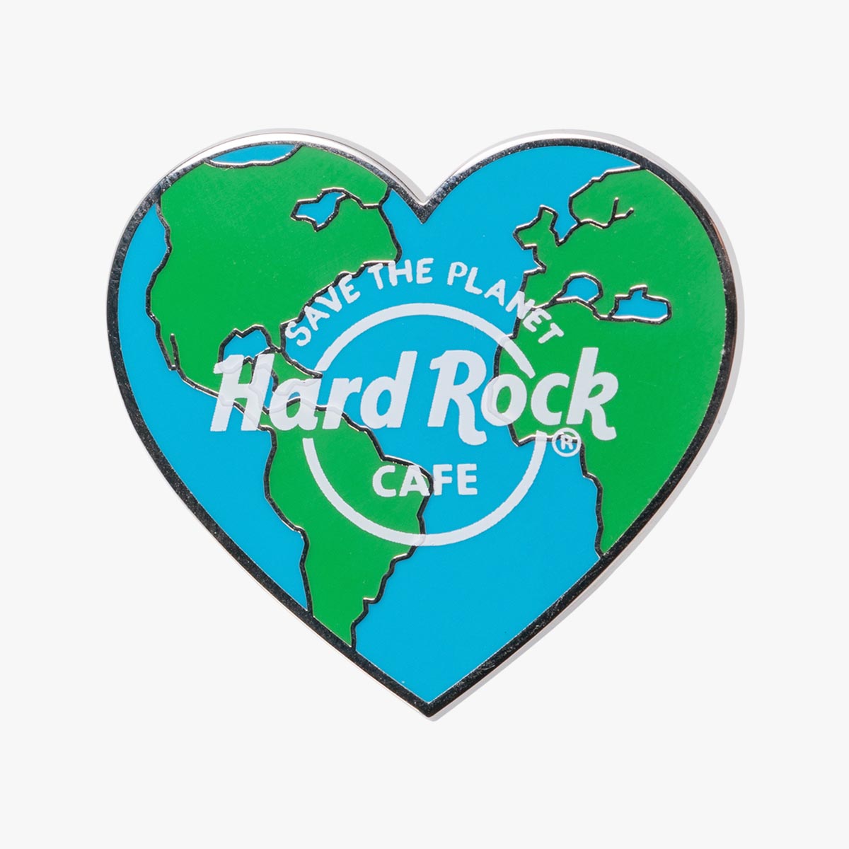 Save The Planet Heart Pin image number 1