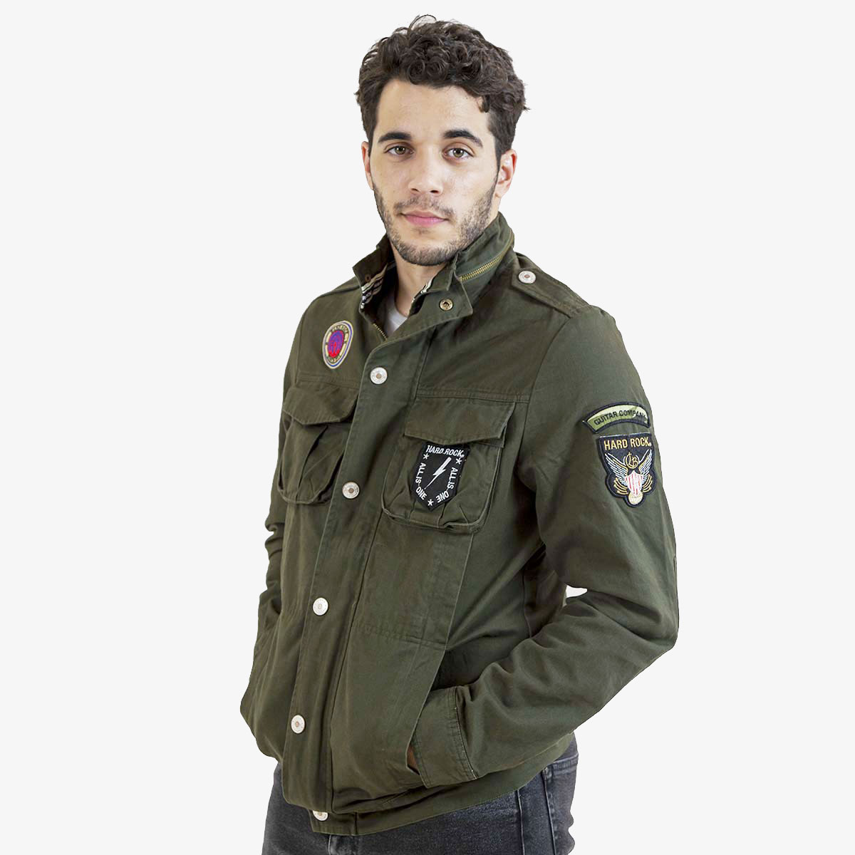 Men's Eagle Army Military Jacket image number 2