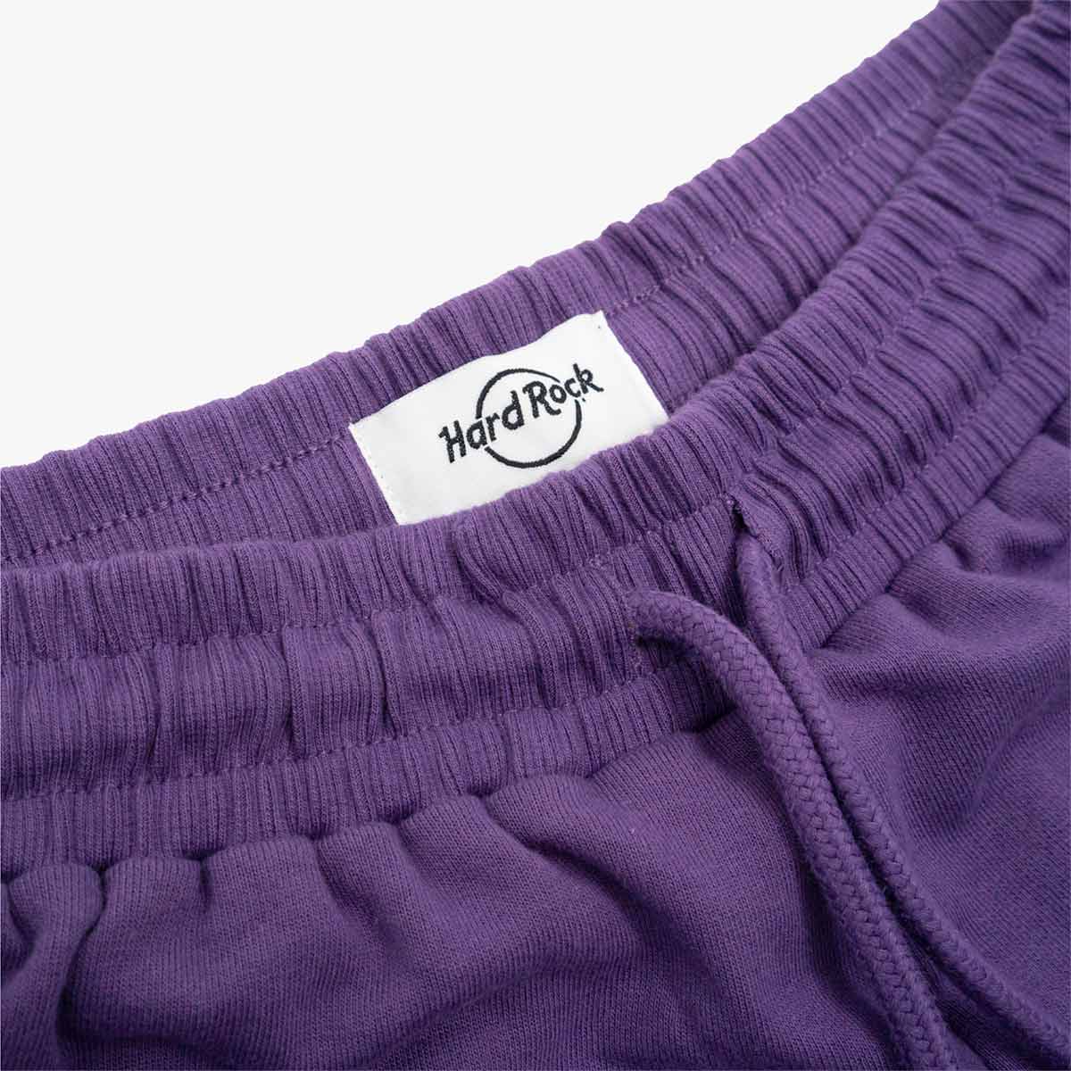 Ladies Fit Pop of Color French Terry Shorts in Grape Compote image number 3
